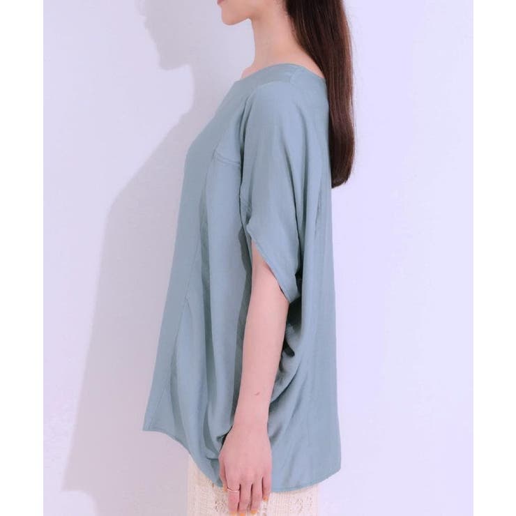 【S-LL/ひんやり/体型カバー】ゆるシルエットが心地よい ドルマンブラウス | SHOO・LA・RUE | 詳細画像24 
