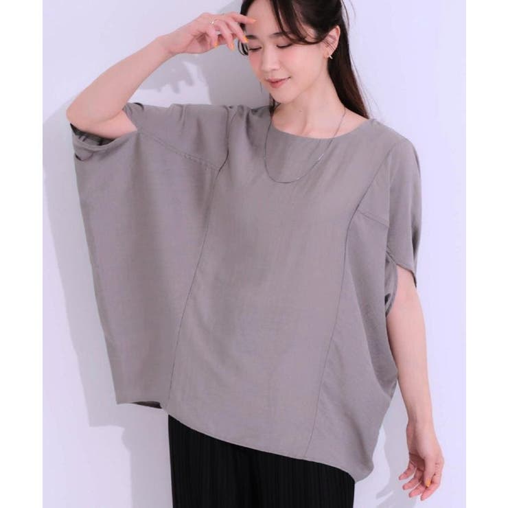 トープ(054) | 【S-LL/ひんやり/体型カバー】ゆるシルエットが心地よい ドルマンブラウス | SHOO・LA・RUE