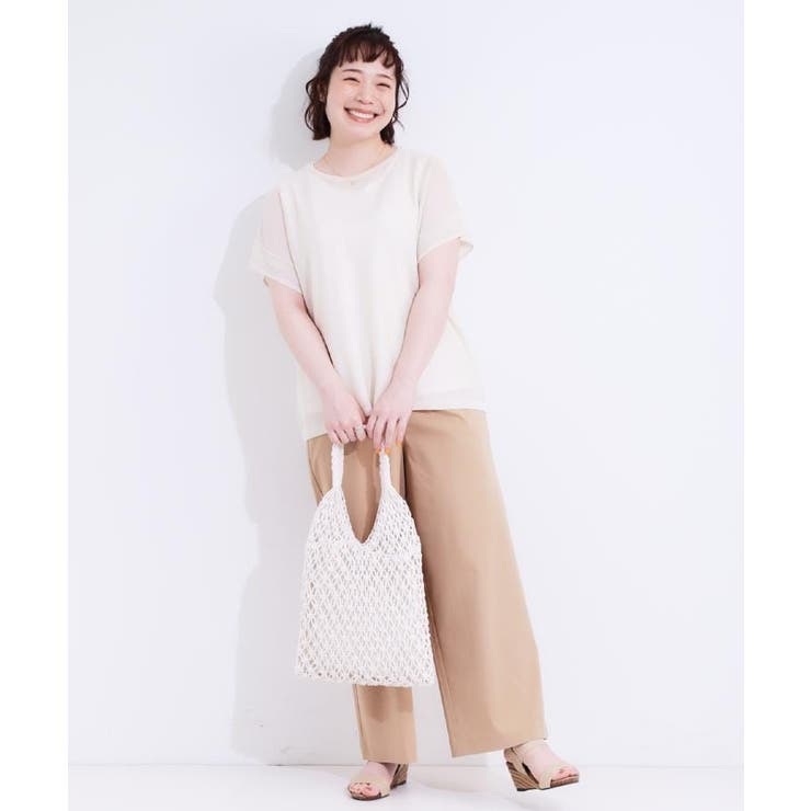 【S-LL/2点セット】涼やかに楽に決まる タンクトップ＋編み柄ニット | SHOO・LA・RUE | 詳細画像29 