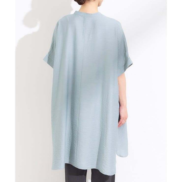 【S-LL/ひんやり】涼しく楽に体型カバー ゆったりスキッパー半袖チュニック | SHOO・LA・RUE | 詳細画像19 