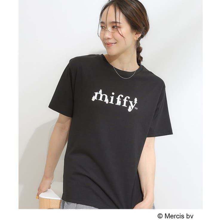 ブラック(119) | 【miffy】グラフィックTシャツ | SHOO・LA・RUE