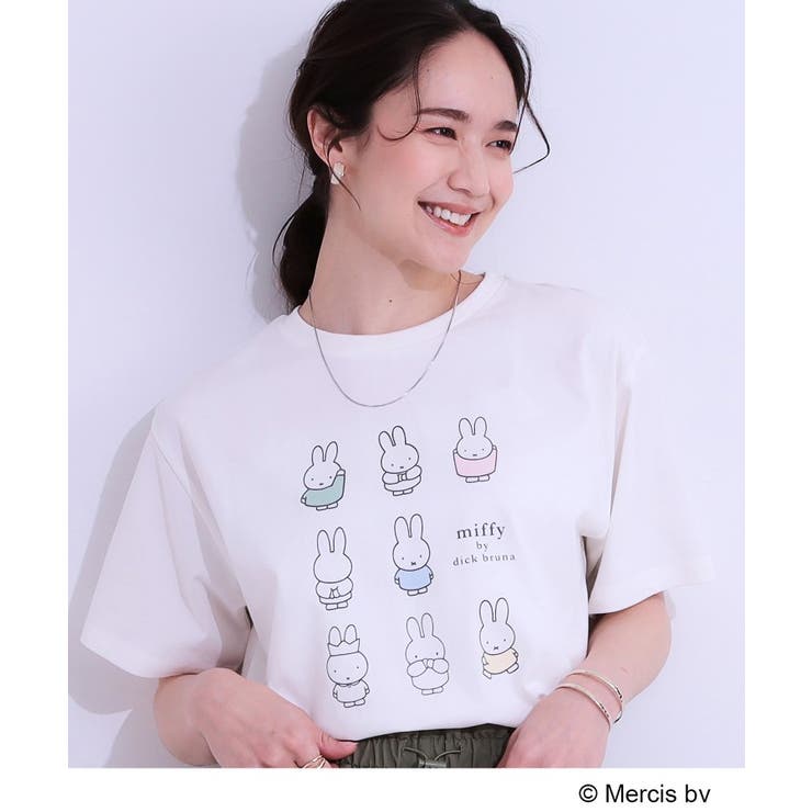 ホワイト(301) | 【miffy】グラフィックTシャツ | SHOO・LA・RUE