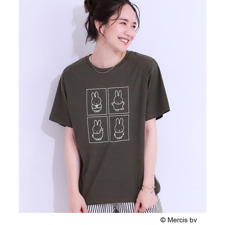 チャコールグレー(413) | 【miffy】グラフィックTシャツ | SHOO・LA・RUE
