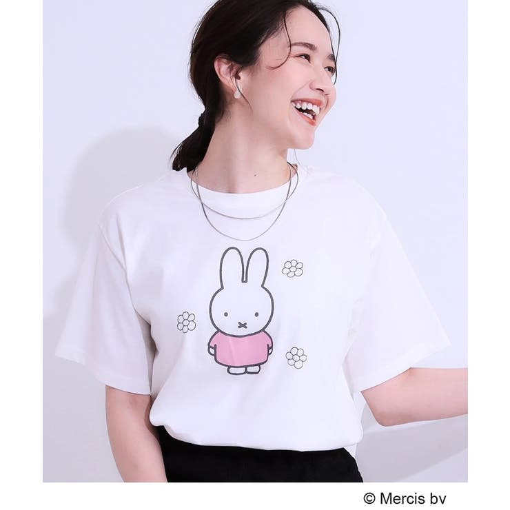 ホワイト(501) | 【miffy】グラフィックTシャツ | SHOO・LA・RUE
