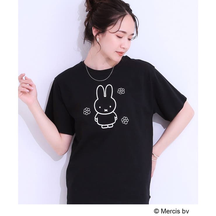 ブラック(519) | 【miffy】グラフィックTシャツ | SHOO・LA・RUE