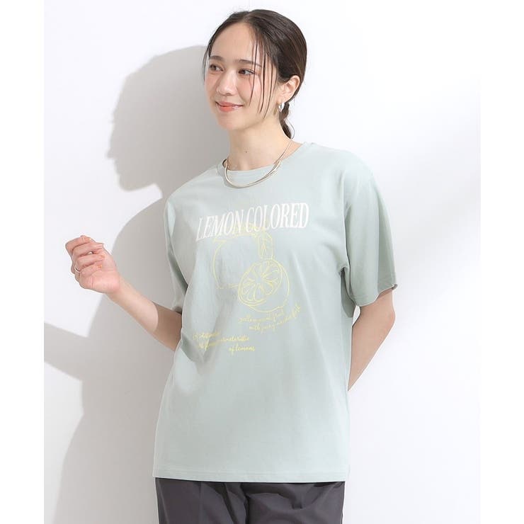 【洗える/S-LL/ひんやり/UV】選べる6柄 プリントTシャツ | SHOO・LA・RUE | 詳細画像9 