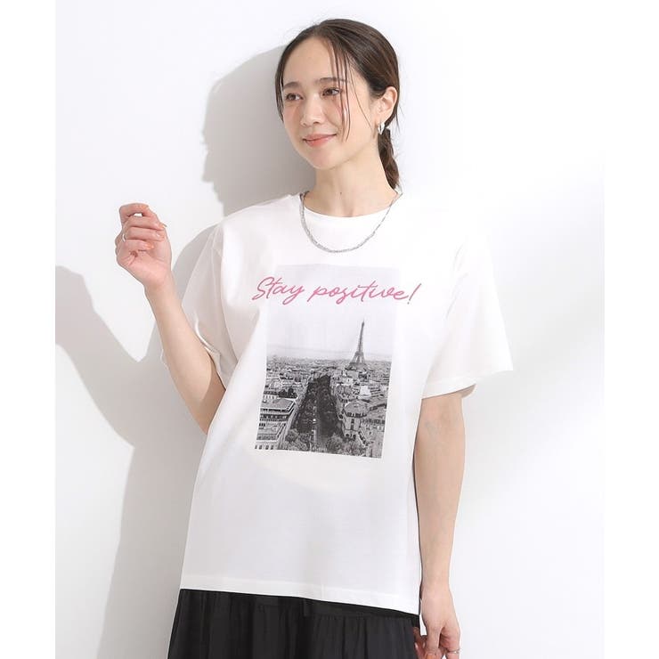 【洗える/S-LL/ひんやり/UV】選べる6柄 プリントTシャツ | SHOO・LA・RUE | 詳細画像17 