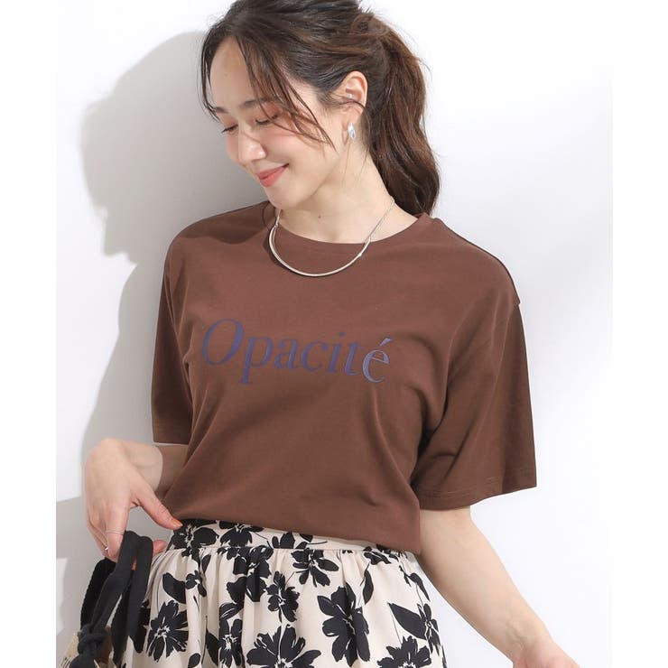 モカブラウン(042) | 【洗える/S-LL/ひんやり/UV】選べる6柄 プリントTシャツ | SHOO・LA・RUE