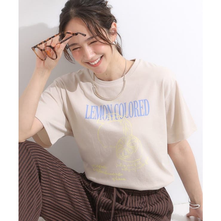 ベージュ(052) | 【洗える/S-LL/ひんやり/UV】選べる6柄 プリントTシャツ | SHOO・LA・RUE