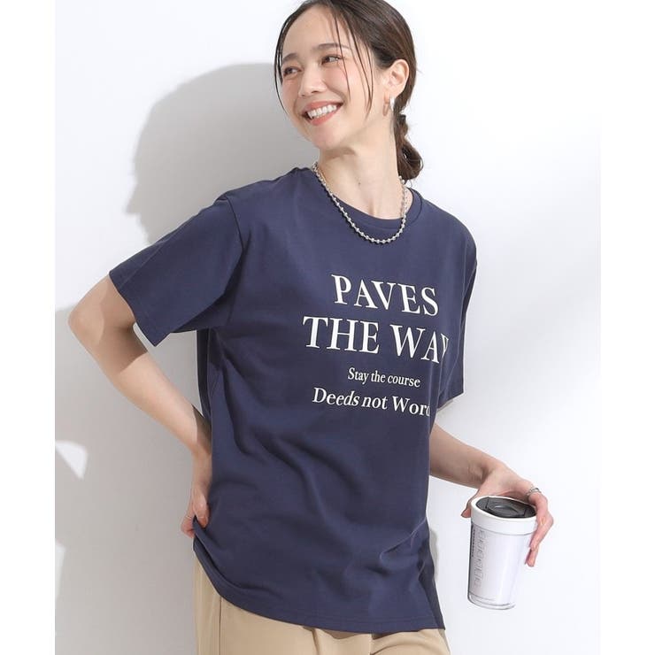 ネイビー(094) | 【洗える/S-LL/ひんやり/UV】選べる6柄 プリントTシャツ | SHOO・LA・RUE