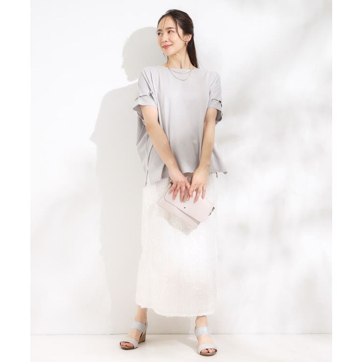 【S-LL/UV/吸水速乾】さらりと着こなす 肩タックゆるトップス | SHOO・LA・RUE | 詳細画像3 