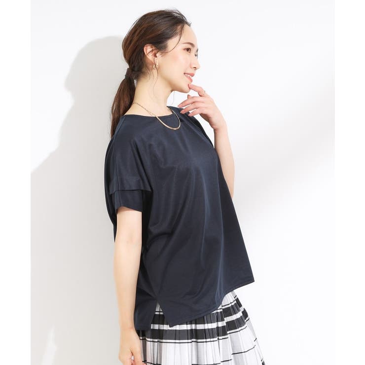 【S-LL/UV/吸水速乾】さらりと着こなす 肩タックゆるトップス | SHOO・LA・RUE | 詳細画像10 