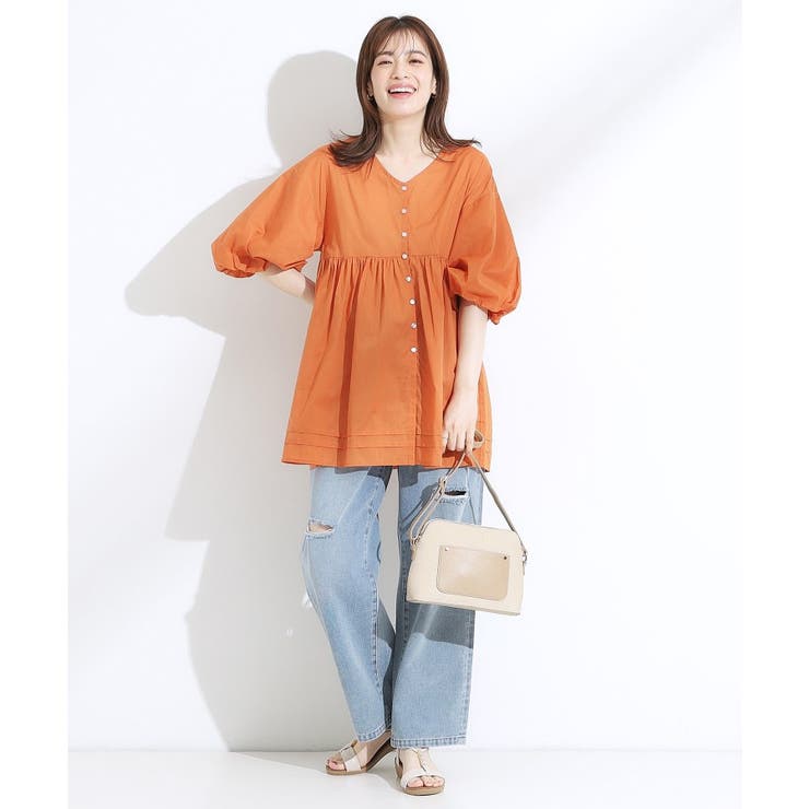 【S-LL】一枚で着映え バルーンスリーブブラウス | SHOO・LA・RUE | 詳細画像11 