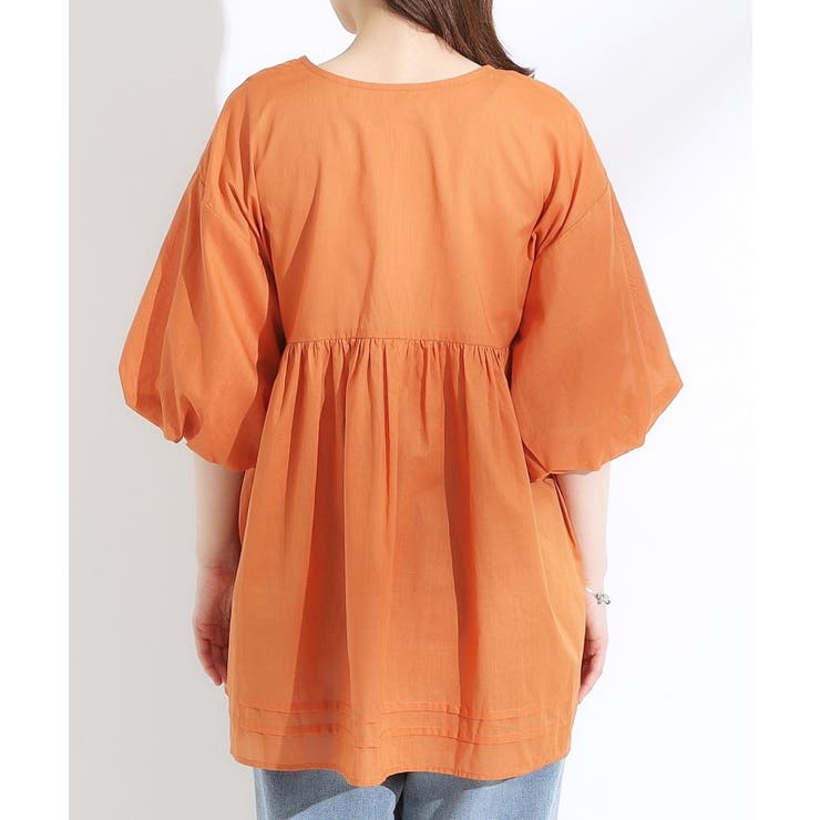 【S-LL】一枚で着映え バルーンスリーブブラウス | SHOO・LA・RUE | 詳細画像15 