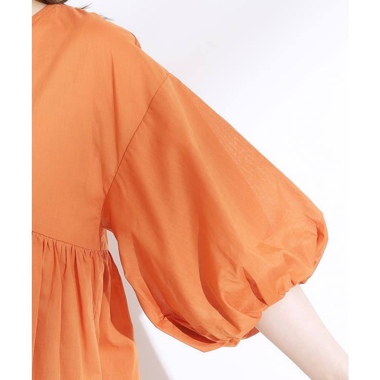 【S-LL】一枚で着映え バルーンスリーブブラウス | SHOO・LA・RUE | 詳細画像17 