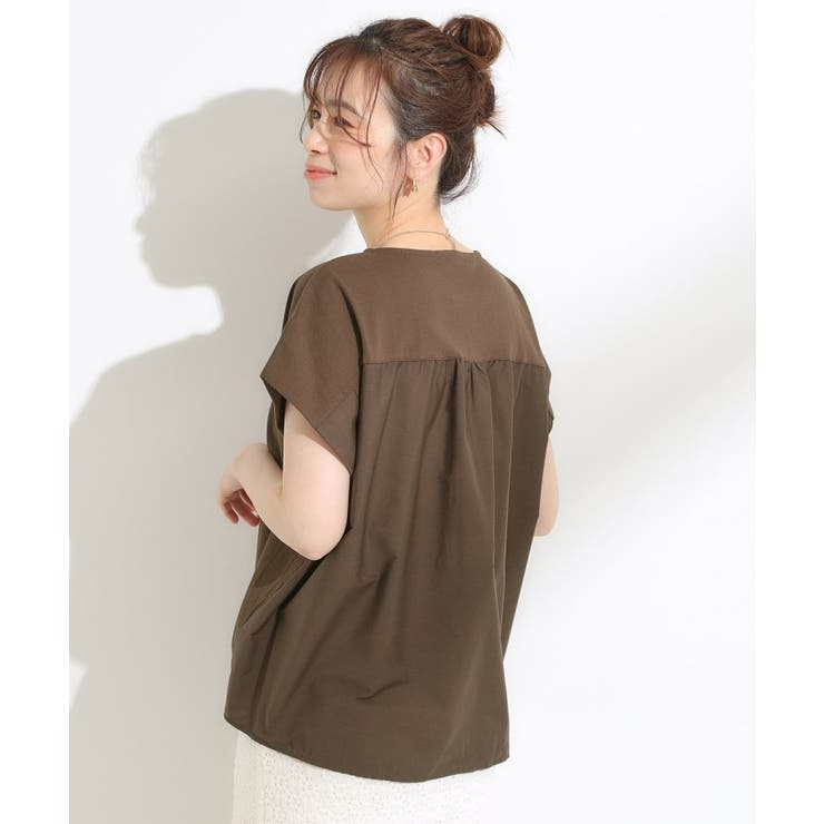 インせず決まる 異素材使い デザイントップス | SHOO・LA・RUE | 詳細画像6 