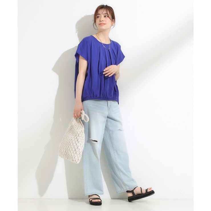 インせず決まる 異素材使い デザイントップス | SHOO・LA・RUE | 詳細画像11 