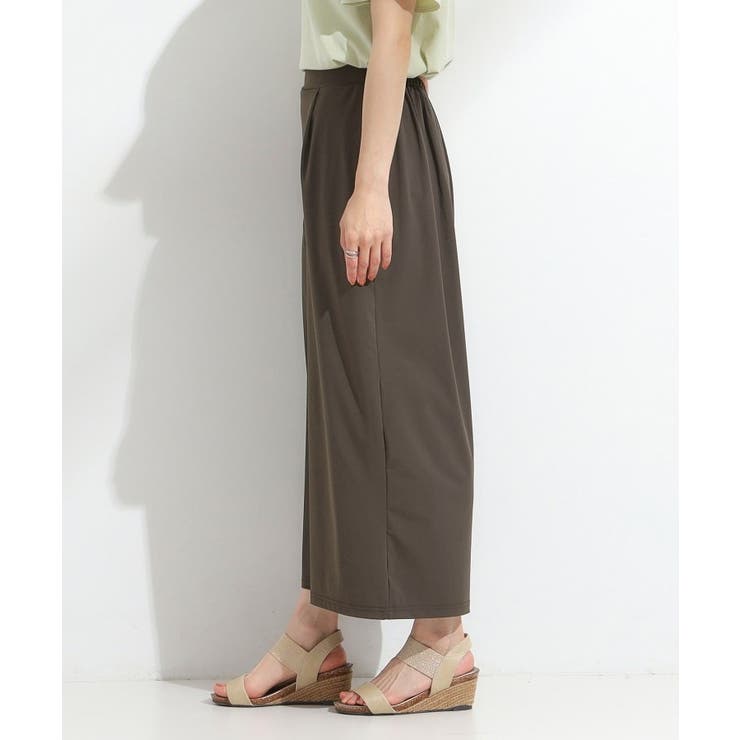 【S-LL/ひんやり】さらさらストレッチ ガウチョパンツ | SHOO・LA・RUE | 詳細画像6 