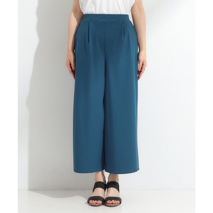 【S-LL/ひんやり】さらさらストレッチ ガウチョパンツ | SHOO・LA・RUE | 詳細画像13 