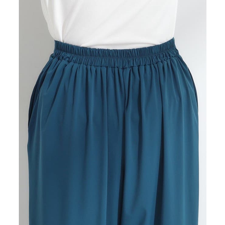 【S-LL/ひんやり】さらさらストレッチ ガウチョパンツ | SHOO・LA・RUE | 詳細画像17 