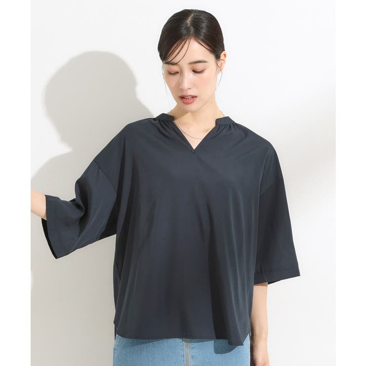 【S LL 洗濯後しわになりにくい】バックギャザーがアクセント | SHOO・LA・RUE | 詳細画像13 