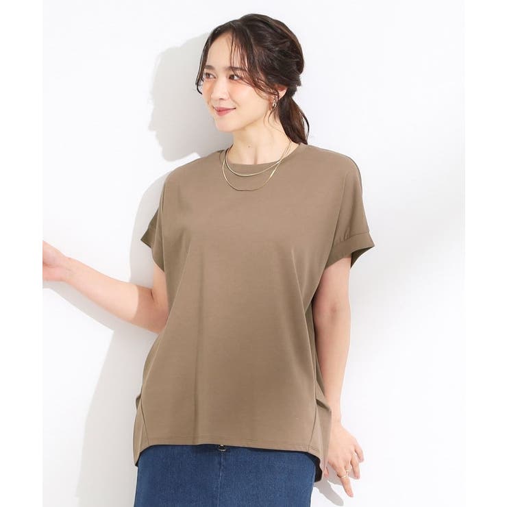 体型カバーに タック入りドルマントップス | SHOO・LA・RUE | 詳細画像1 