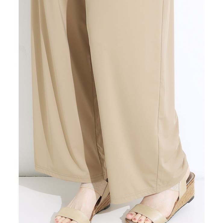 【S-LL/ひんやり/UV】リラクシーな穿き心地 エアリーワイドパンツ | SHOO・LA・RUE | 詳細画像19 