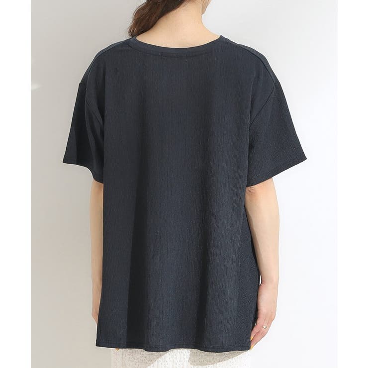 【S-LL/洗える/体型カバー/5分袖】涼しくきれいに決まる Aライントップス | SHOO・LA・RUE | 詳細画像15 