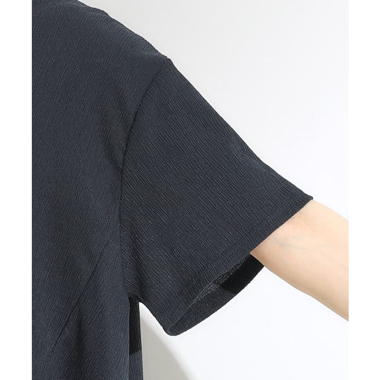 【S-LL/洗える/体型カバー/5分袖】涼しくきれいに決まる Aライントップス | SHOO・LA・RUE | 詳細画像17 