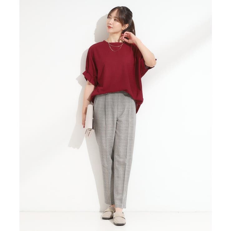 【洗える】お袖のタックがアクセント インせず着られる さらさらドルマントップス | SHOO・LA・RUE | 詳細画像15 