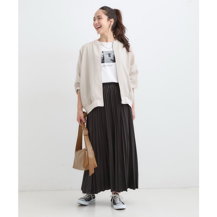 【洗濯機可/S-LL】さっと羽織れる 軽量リブブルゾン | SHOO・LA・RUE | 詳細画像11 