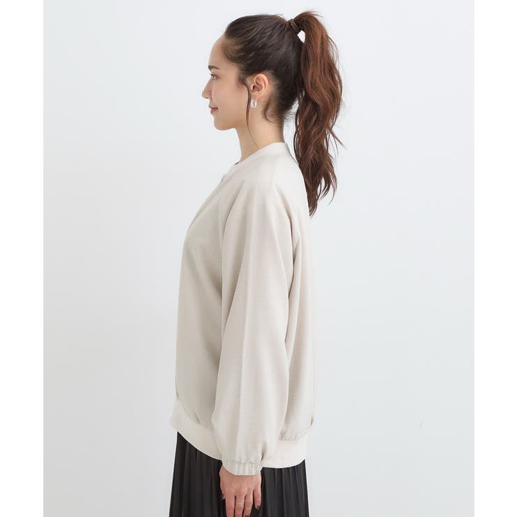 【洗濯機可/S-LL】さっと羽織れる 軽量リブブルゾン | SHOO・LA・RUE | 詳細画像14 