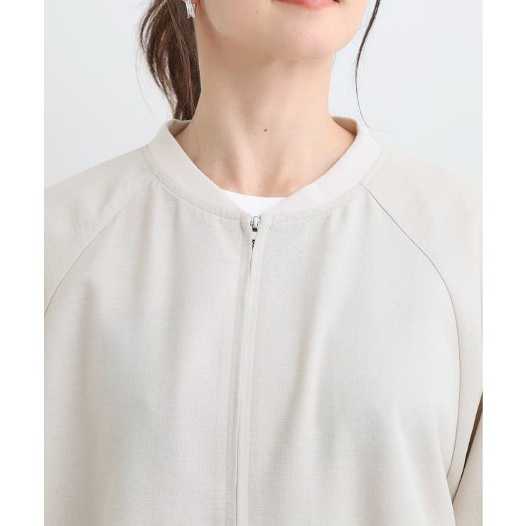 【洗濯機可/S-LL】さっと羽織れる 軽量リブブルゾン | SHOO・LA・RUE | 詳細画像16 