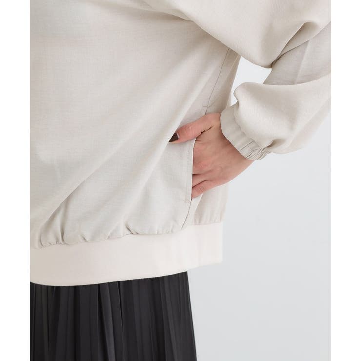 【洗濯機可/S-LL】さっと羽織れる 軽量リブブルゾン | SHOO・LA・RUE | 詳細画像18 