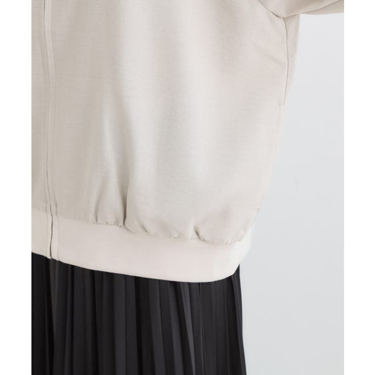 【洗濯機可/S-LL】さっと羽織れる 軽量リブブルゾン | SHOO・LA・RUE | 詳細画像19 