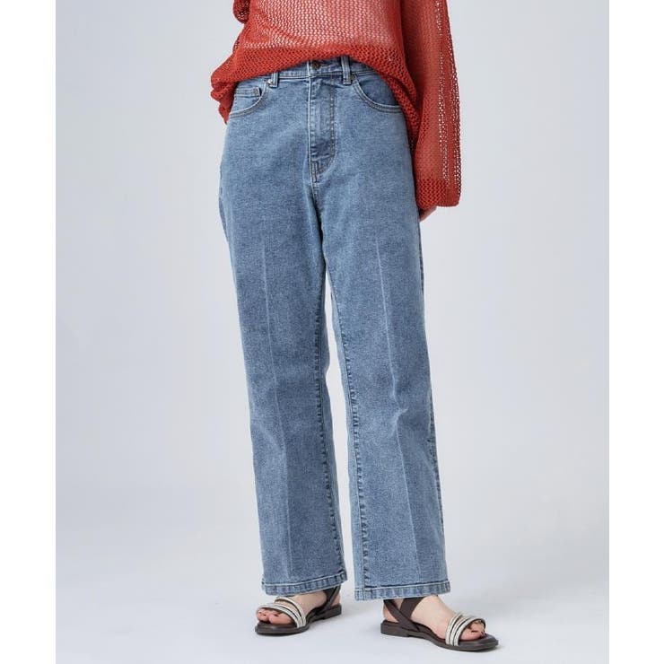 ブルー(092) | 【洗濯機可 S LL】後ろウエストゴムで楽ちん | SHOO・LA・RUE