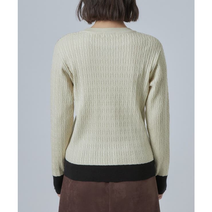 配色ケーブルニットTOPS | SHOO・LA・RUE | 詳細画像15 