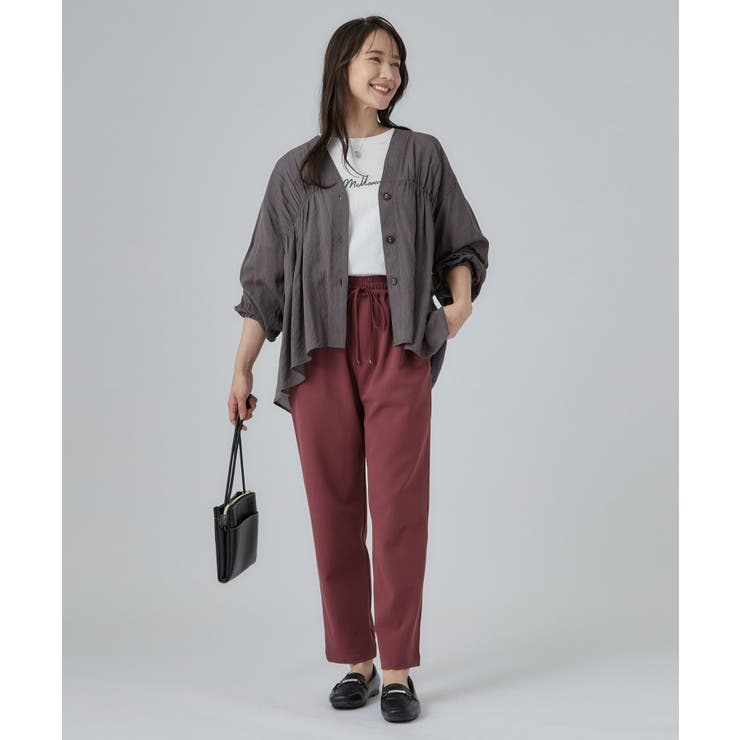 【S-LL/洗濯機可】着痩せシルエット シャーリングシャツカーディガン | SHOO・LA・RUE | 詳細画像7 