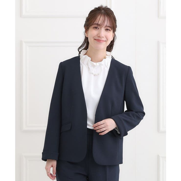 きちんと楽に。カットジョーゼットジャケット | SHOO・LA・RUE | 詳細画像10 