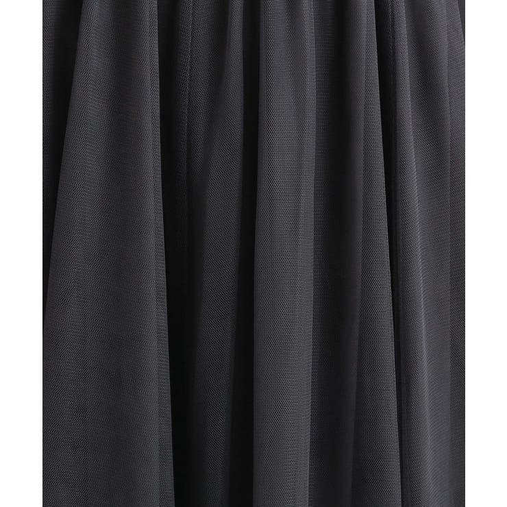 【洗濯機可】滑らか軽やか シーン問わず着られるチュールギャザースカート | SHOO・LA・RUE | 詳細画像4 