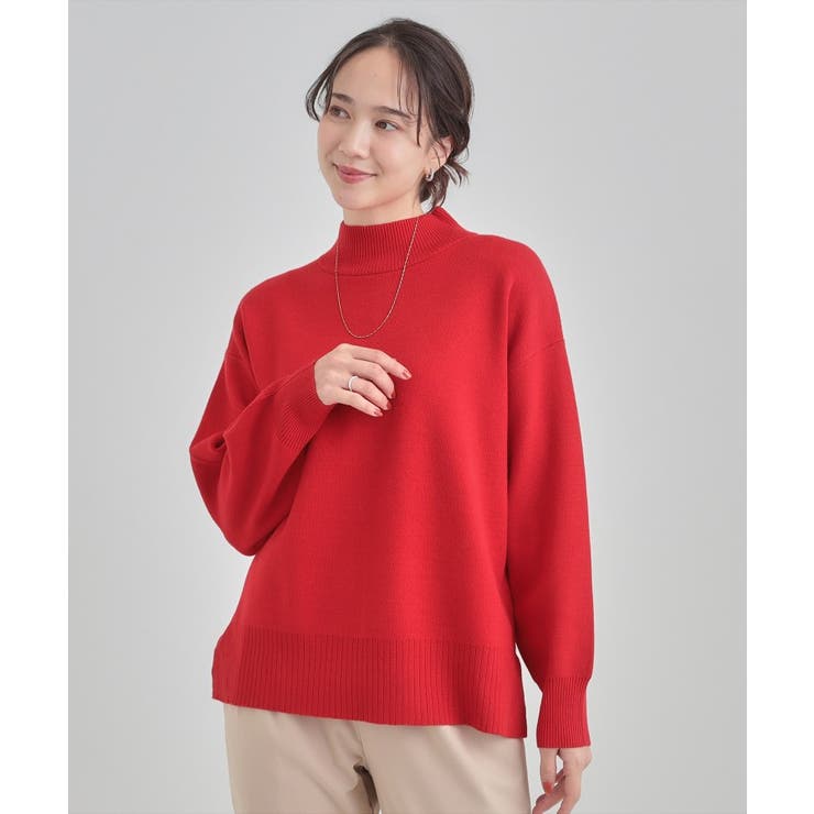 【洗濯機可/S-LL】もちもちハイネックニット | SHOO・LA・RUE | 詳細画像13 