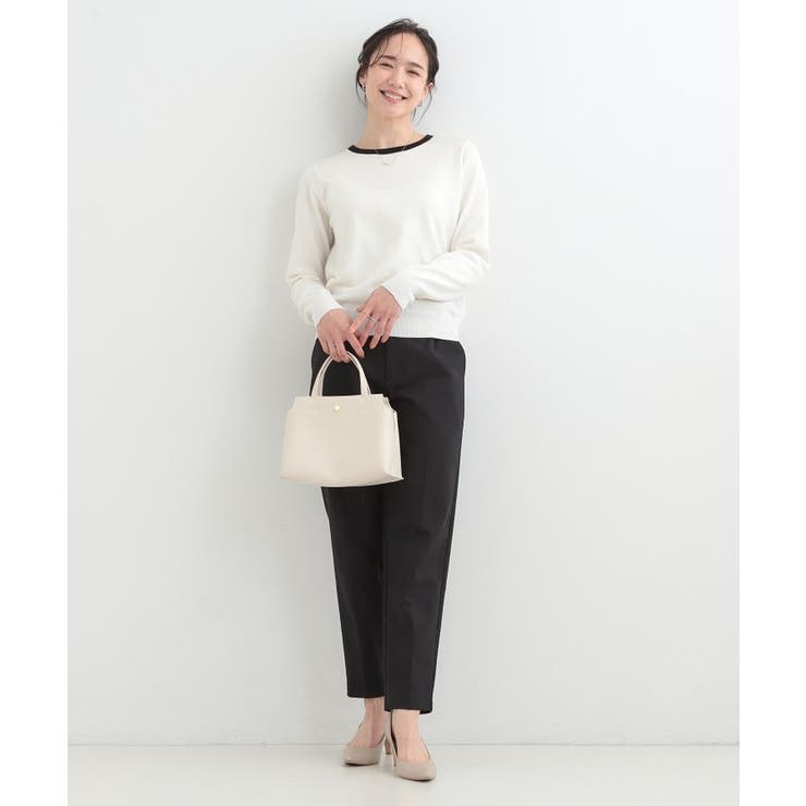 【洗濯機可/S-LL/セットアップ可】シンプルきれい見え クルーネックニット | SHOO・LA・RUE | 詳細画像11 