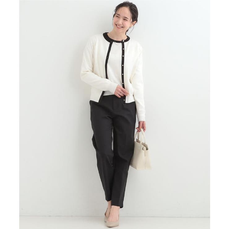 【洗濯機可/S-LL/セットアップ可】シンプルきれい見え クルーネックニット | SHOO・LA・RUE | 詳細画像12 