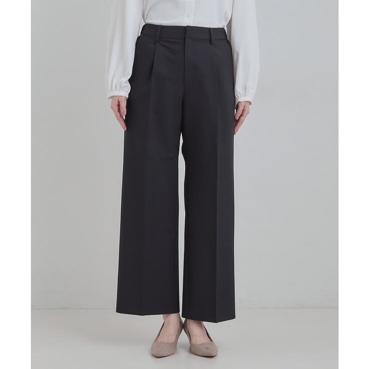 【セットアップ可/S-LL】サラっと軽やか ワイドストレートパンツ | SHOO・LA・RUE | 詳細画像11 