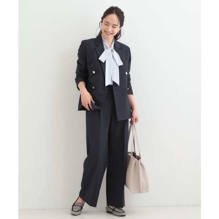 【セットアップ可/S-LL】サラっと軽やか ワイドストレートパンツ | SHOO・LA・RUE | 詳細画像19 