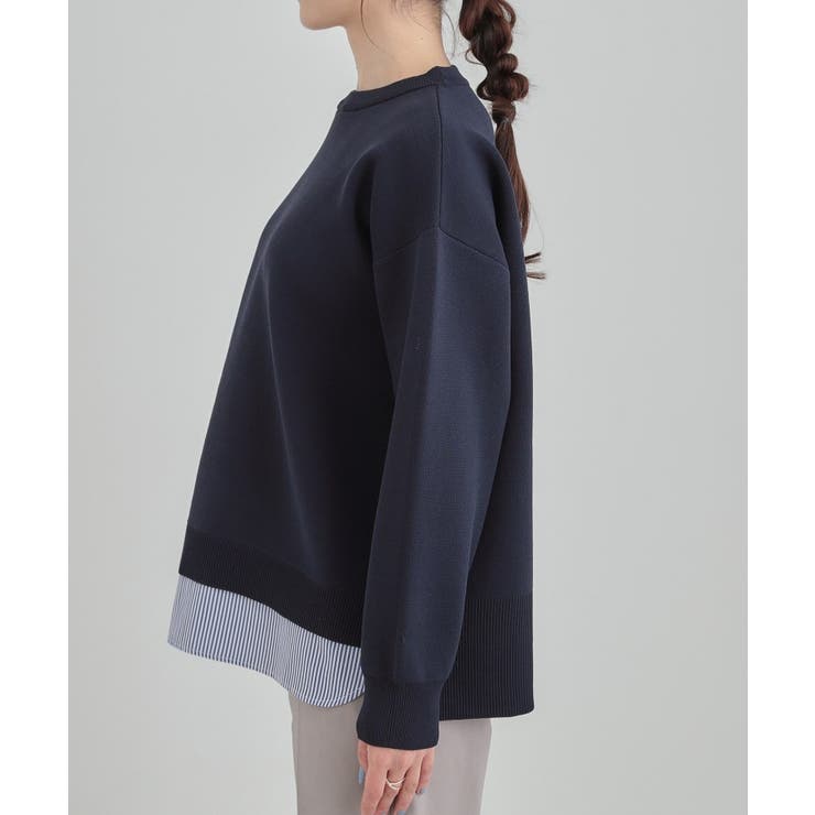 【洗濯機可/S-LL】さらに軽くなった スポンディッシュ裾フェイクトップス | SHOO・LA・RUE | 詳細画像23 