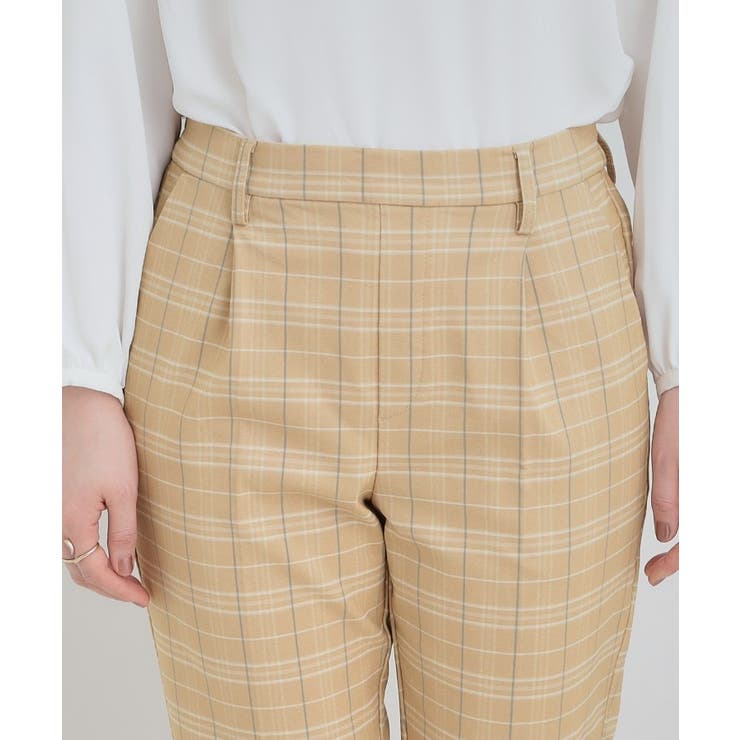 【洗濯機可/S-LL/あったか】すっきり上品に 裏起毛テーパードパンツ | SHOO・LA・RUE | 詳細画像20 