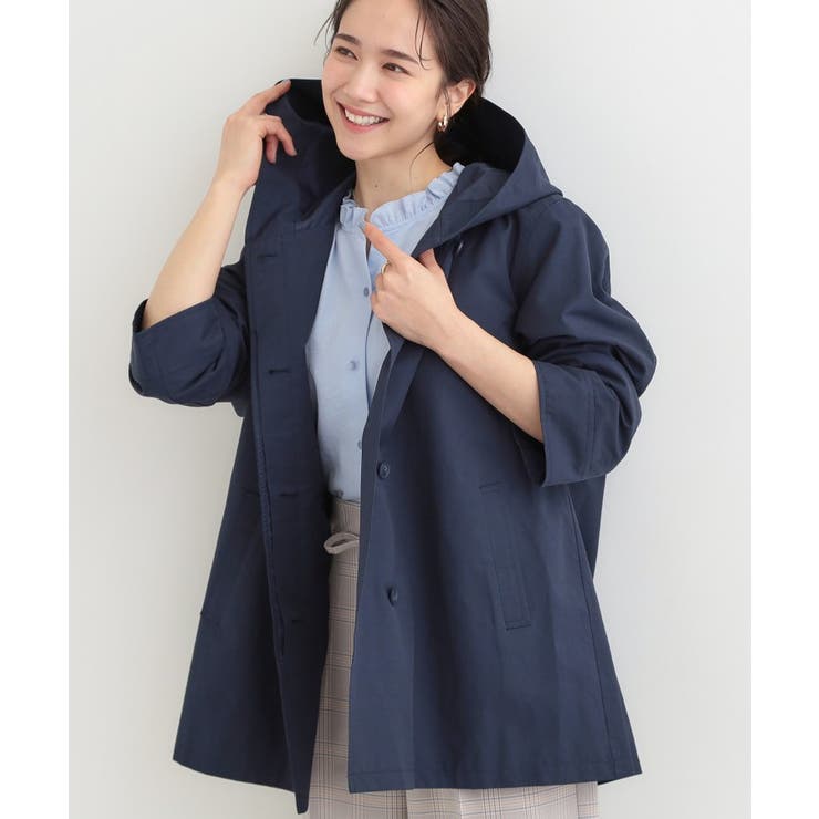 ネイビー(094) | 【防花粉/S-LL】ゆったり着られる テントフーディージャケット | SHOO・LA・RUE