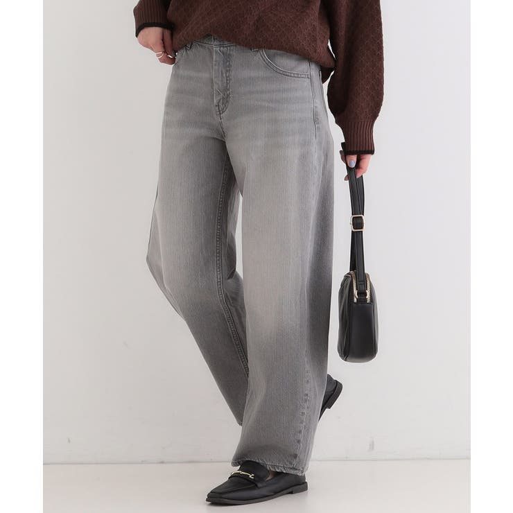 ライトグレー(011) | 【SHOO・LA・RUE DENIM】こなれ感をプラスする デニムカーブパンツ | SHOO・LA・RUE