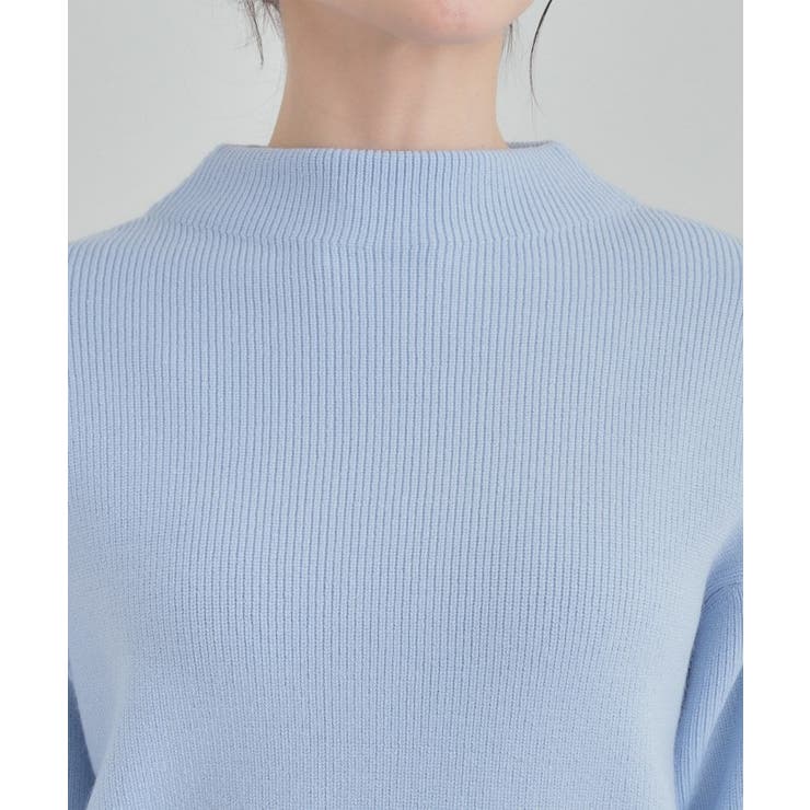 【洗濯機可/毛玉になりにくい】お袖パールで上品な ハイネックニット | SHOO・LA・RUE | 詳細画像28 